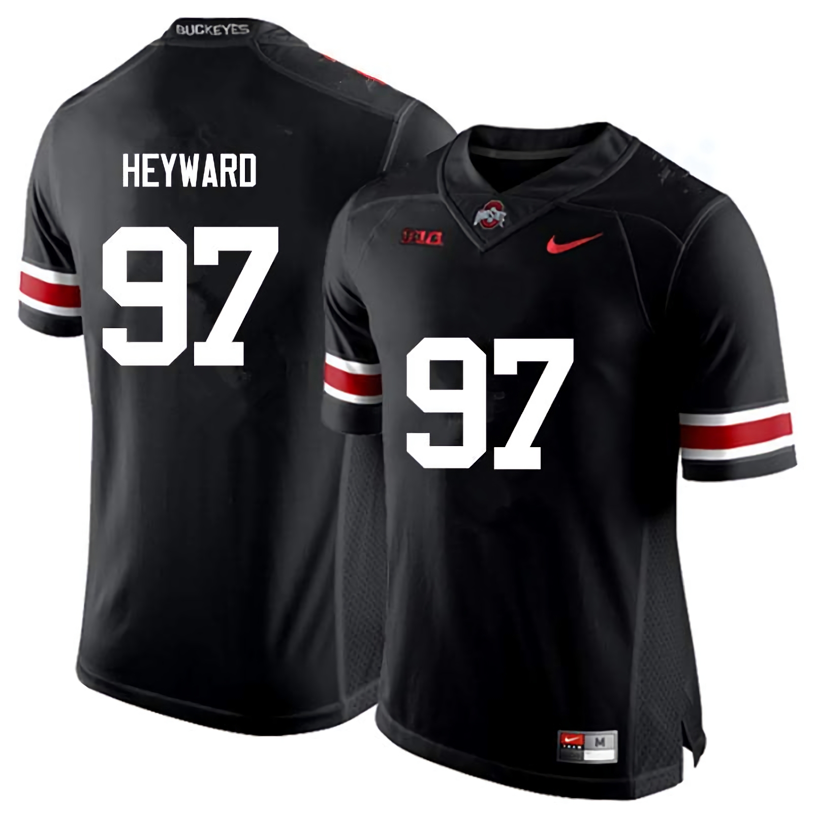 Cameron Heyward Ohio State Buckeyes Men's NCAA #97 Nike Black College Stitched Football Jersey TIW5356ML
